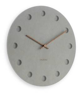 Horloge murale design THE POROUS. Gris - Bois manufacturé - 29 x 29 x 1 cm