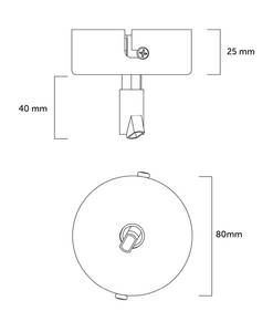 Deckenleuchte Dong Weiß - Durchmesser Lampenschirm: 33 cm