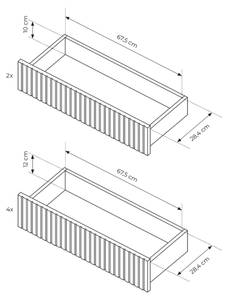 Kommode LIWELO Grau - Holzwerkstoff - 153 x 83 x 38 cm