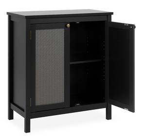 Sideboard Krakow Schwarz - Holzwerkstoff - 40 x 90 x 80 cm