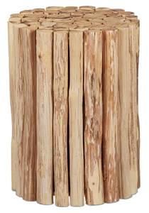 Runder Blumenhocker aus Holz Braun - Holzwerkstoff - 30 x 38 x 30 cm