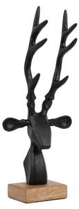 Ornament Reindeer Head Schwarz