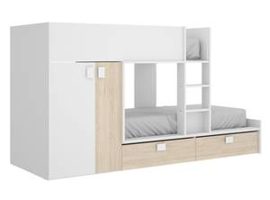 Lit pour enfants Dannon Blanc - Bois manufacturé - 275 x 150 x 108 cm