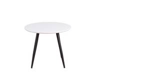 Table à manger PLAZA DT60 Blanc - Bois manufacturé - 60 x 51 x 60 cm