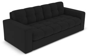 Sofa JUSTIN 2 Sitzplätze Schwarz