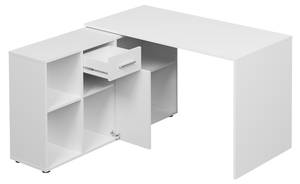 Eckschreibtisch Armando Weiß - Holzwerkstoff - 122 x 75 x 120 cm