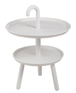 Table 2 plateaux polypropylene blanc Blanc - Matière plastique - 42 x 56 x 42 cm