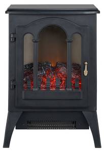 Elektrischer Kamin CHE-220 Schwarz - Glas - 39 x 56 x 25 cm