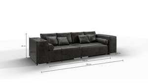 Big Sofa Nerla mit Schlaffunktion Schwarz