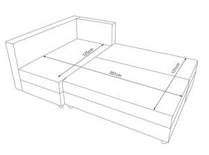 Ecksofa STARI5 Rot - Ecke davorstehend links