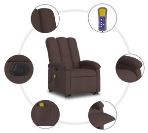 Fauteuil de massage électrique 3032264-3 Marron foncé