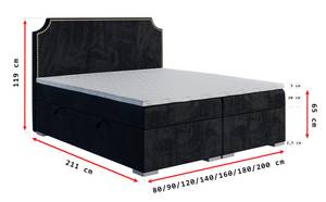 Boxspringbett LIPI Breite: 90 cm - H4