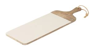 Planche rectangulaire manguier blanc Blanc - Bois massif - 10 x 10 x 10 cm