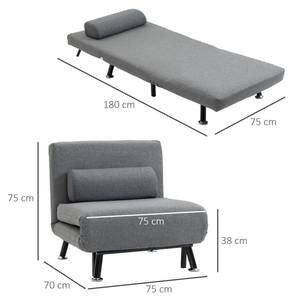 Schlafsofa 833-066V00BK Dunkelgrau