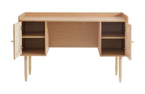 Table de bureau Bombong Marron - En partie en bois massif - 130 x 82 x 50 cm