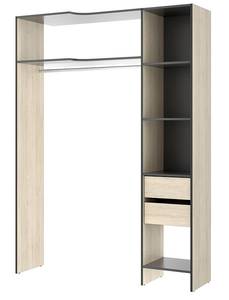 Offener Kleiderschrank GONTRAN Grau - Holzwerkstoff - 141 x 205 x 214 cm