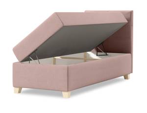 Einzelbett Boxspringbett Anter Mini Pink - Breite: 70 cm - Bettkasten rechts