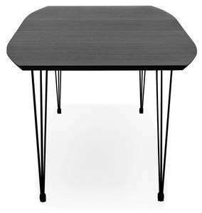 Table À Diner MOTUS Noir - Bois massif - 100 x 73 x 270 cm