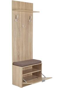 Vestiaire EDDA Beige - Bois manufacturé - 35 x 192 x 67 cm