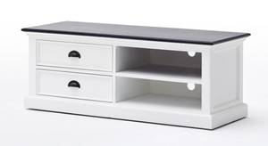 TV Tisch HalifaxContrast Weiß - Holz teilmassiv - 120 x 45 x 45 cm
