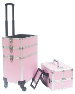 Schminkkoffer PC-116P Pink - Metall - 35 x 76 x 25 cm