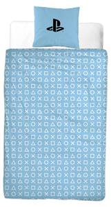 Bettwäsche PlayStation Blau - Weiß - Textil - 135 x 200 x 1 cm