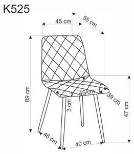 Chaise K525 Jaune