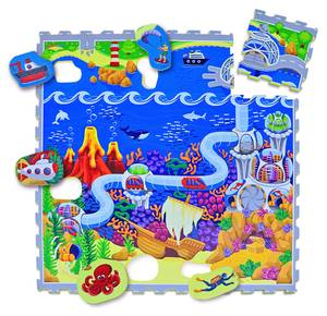 Puzzlematte für Babys - Ozeanzauber Blau - Multicolor