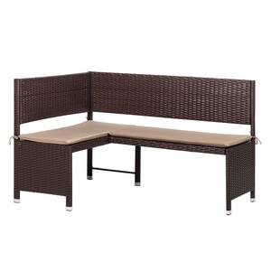 Panca ad angolo Ravello Polyrattan Marrone