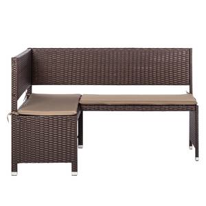 Panca ad angolo Ravello Polyrattan Marrone