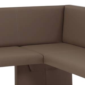 Hoekbank Tamina kunstleer - latte macchiatio - kleurig lange longchair links - Latte Macchiattokleurig