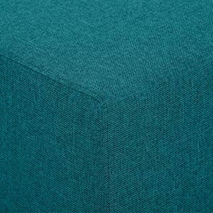 Élément d'angle Seed Tissu Tissu Ramira : Turquoise - Largeur : 191 cm - Accoudoir monté à gauche (vu de face)