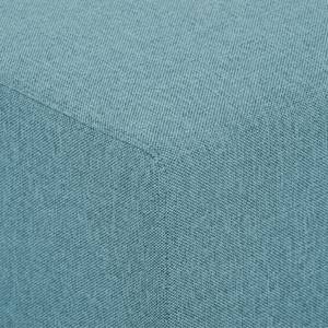 Élément d'angle Seed Tissu Tissu Selva : Bleu clair - Largeur : 133 cm - Accoudoir monté à gauche (vu de face)