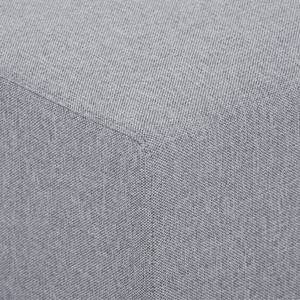 Élément d'angle Seed Tissu Tissu Milan : Gris clair - Largeur : 191 cm - Accoudoir monté à droite (vu de face)