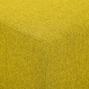 Élément d'angle Seed Tissu Tissu Milan : Jaune - Largeur : 133 cm - Accoudoir monté à droite (vu de face)