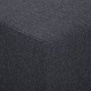 Élément d'angle Seed Tissu Tissu Milan : Anthracite - Largeur : 133 cm - Accoudoir monté à droite (vu de face)