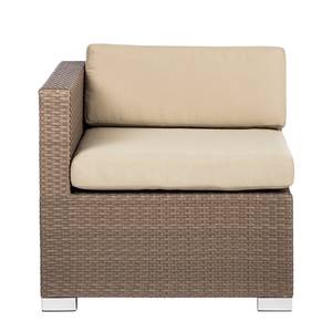 Module d'angle/latéral Loungesofa Facil Polyrattan Cappuccino