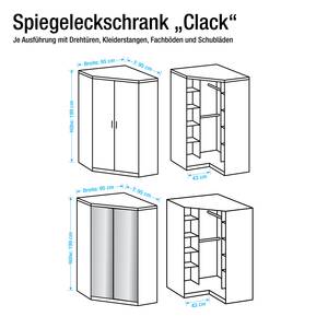 Armoire d'angle Click Imitation chêne Montana