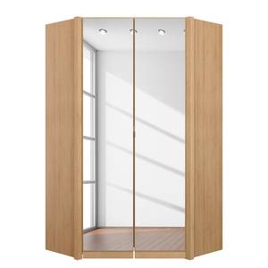 Armoire d'angle KiYDOO III Avec listeaux d’égalisation - Imitation chêne de Riviera - Hauteur : 210 cm