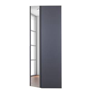 Armoire d'angle Brooklyn V Gris graphite / Miroir - Hauteur : 236 cm