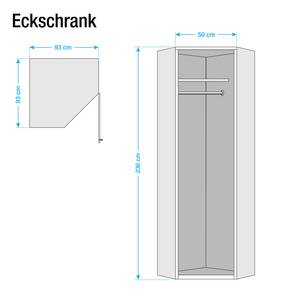 Eckschrank Brooklyn II Eiche Sonoma Dekor - Höhe: 236 cm