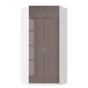 Complément pour armoire d'angle Celle Blanc alpin / Gris lava brillant