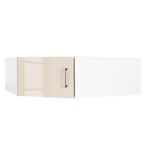 Élément placard pour armoire d'angle KSW Couleur latte macchiato brillant