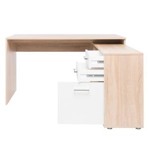 Bureau d'angle Atla I Imitation chêne Sonoma / Blanc