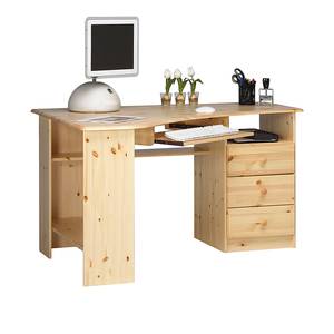 Bureau d'angle Berra III Pin massif - Naturel