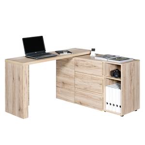 Bureau d'angle CU-Libre Function Imitation chêne de Sanremo