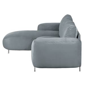 Ecksofa Adamo Microfaser Anthrazith - Longchair davorstehend links