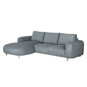 Ecksofa Adamo Microfaser Anthrazith - Longchair davorstehend links