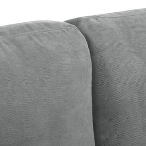 Ecksofa Agueada IV Kunstleder / Webstoff Platin - Longchair davorstehend links