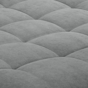 Canapé d'angle Agueada IV Imitation cuir / Tissu - Platine - Méridienne courte à gauche (vue de face)